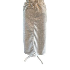 Forever 21 Heather Gray Midi Skirt with slit in back Size Small NWOT